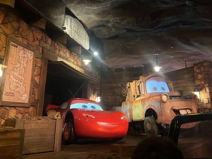 on ride radiator springs at disney california adventure