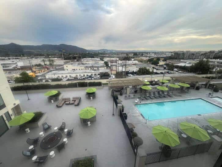 pool view of springhill suites burbank
