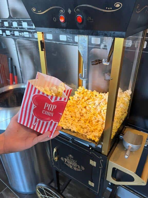 popcorn in lobby of springhill suites burbank