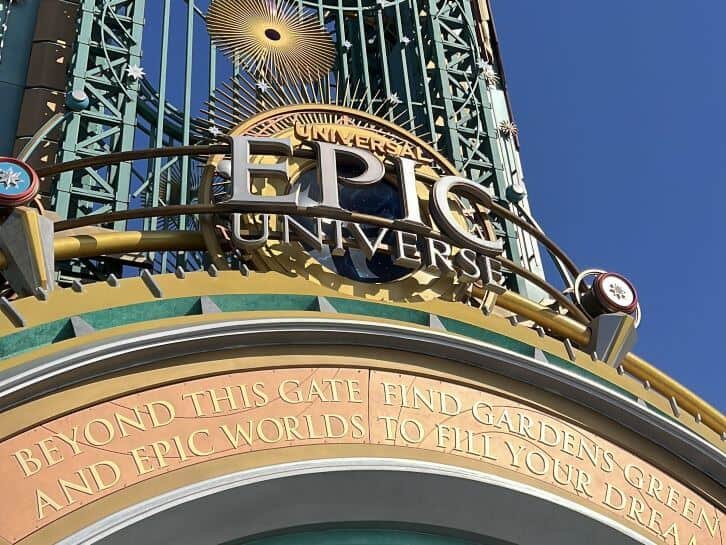 entrance to epic universe