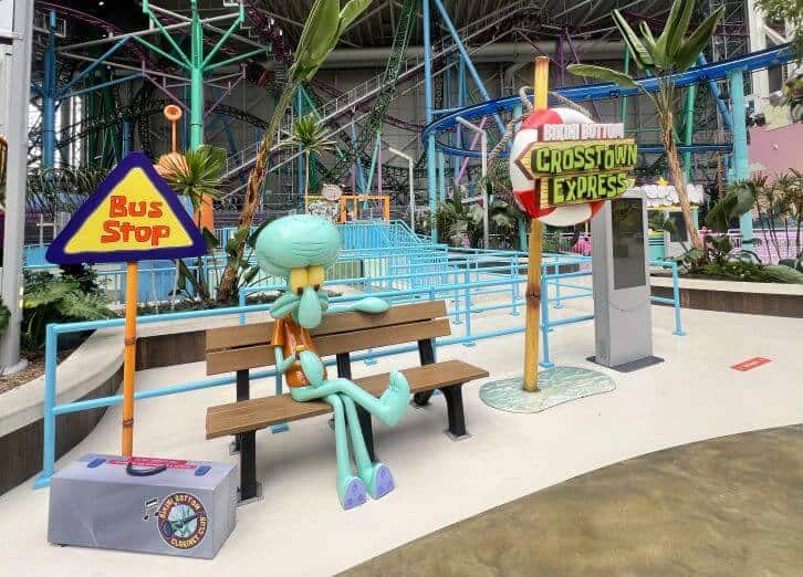 squidward photo op at nickelodeon universe american dream mall