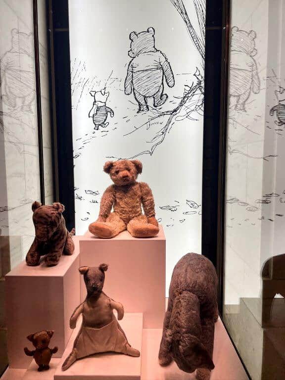 winnie the pooh dispaly at nyc public library