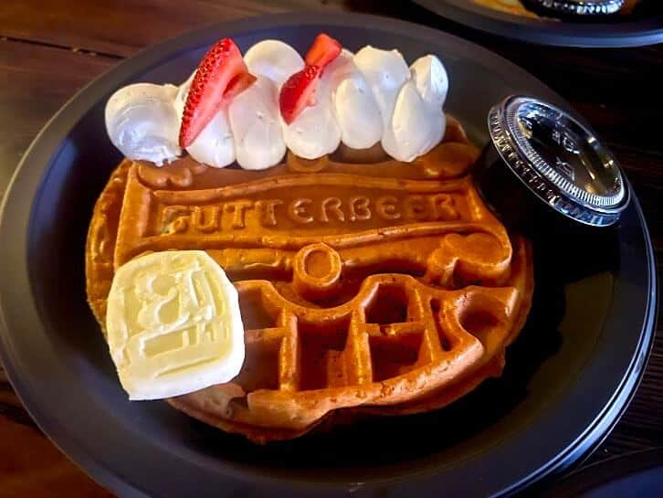 butterbeer waffle at universal orlando