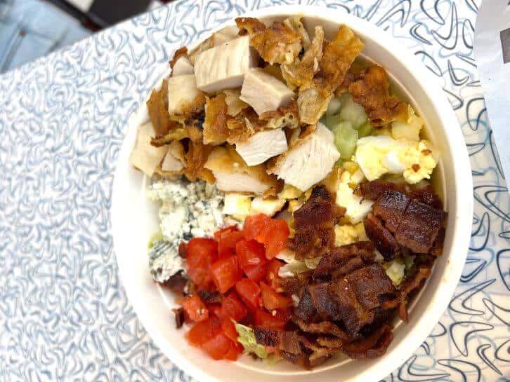 cobb salad at mels diner at universal studios florida