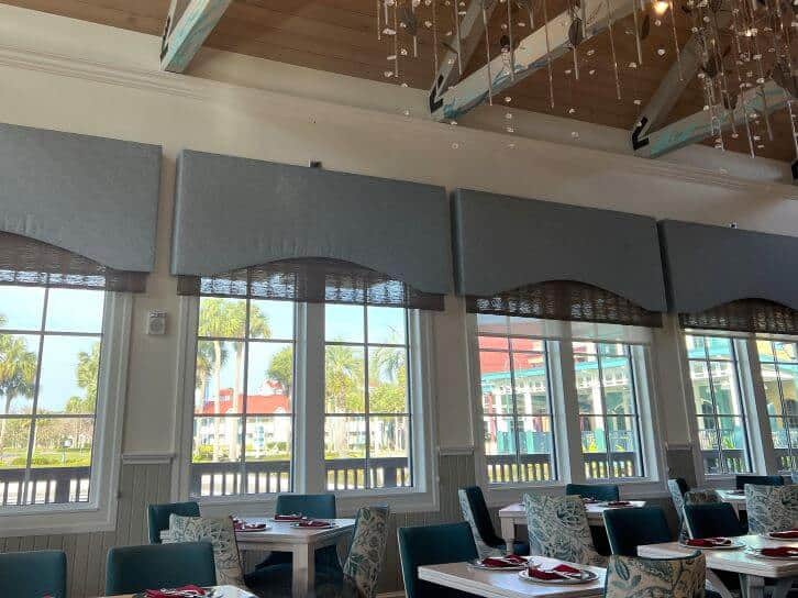 interior of sebastians bistro restaurant disney world