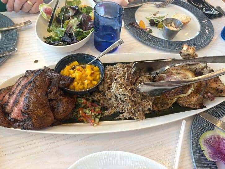 main meat dish at sebastians bistro